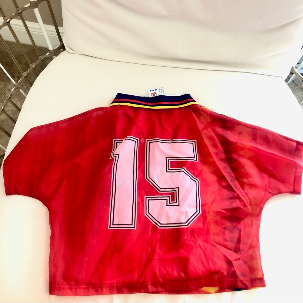 NWT Adidas Originals World Cup Women's Spain Layer Tee CY0681 - Picture 5 of 6